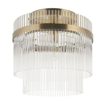 Endon 119492 - Lustră aplicată MARIETTA 1xE27/10W/230V alamă/clară