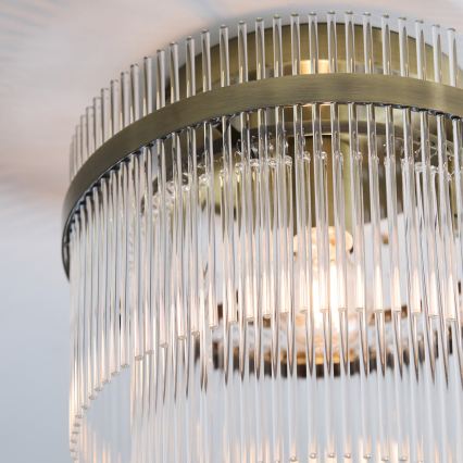 Endon 119492 - Lustră aplicată MARIETTA 1xE27/10W/230V alamă/clară