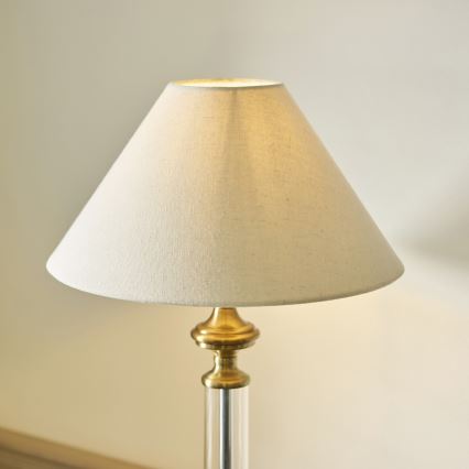 Endon 119972 - Lampă de masă AVEBURY 1xE27/10W/230V alamă/gri
