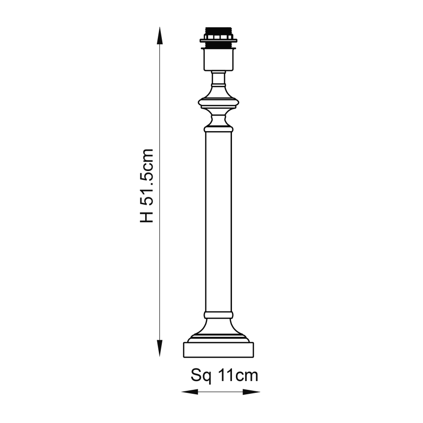 Endon 119972 - Lampă de masă AVEBURY 1xE27/10W/230V alamă/gri