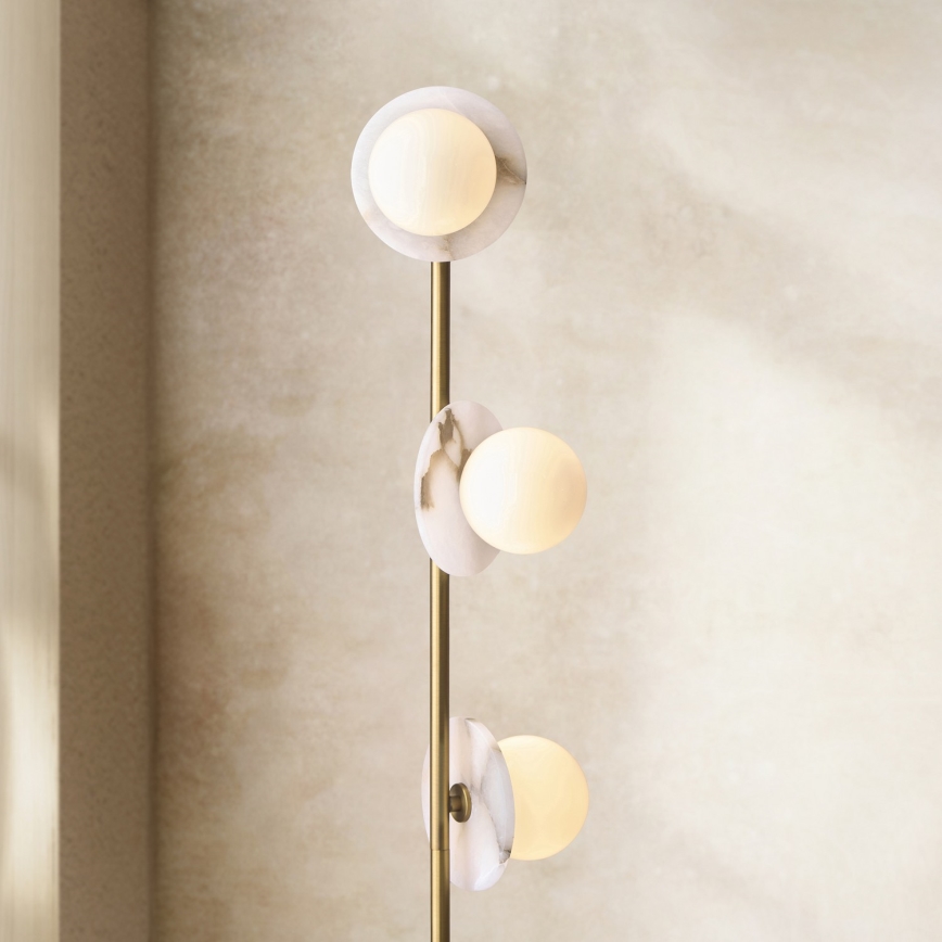 Endon 120042 - Lampadar CERCHIO 3xG9/5W/230V alamă
