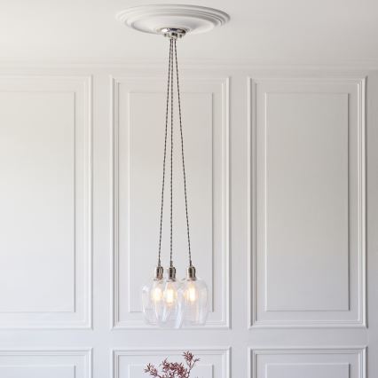 Endon 120644 - Lustră suspendată cu cablu, 3xE27/10W/230V, crom lucios
