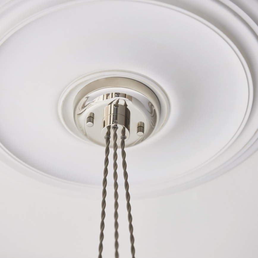 Endon 120644 - Lustră suspendată cu cablu, 3xE27/10W/230V, crom lucios