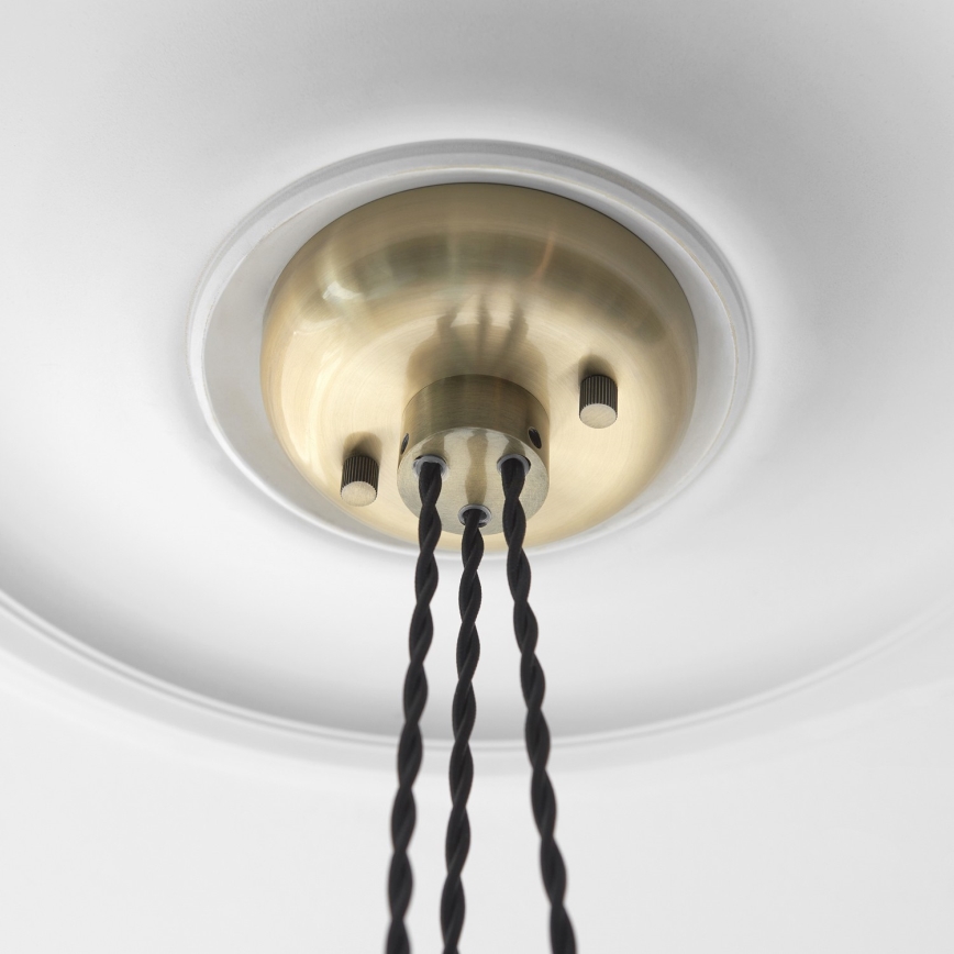 Endon 120656 - Lustră suspendată pe cablu 3xE27/10W/230V alamă