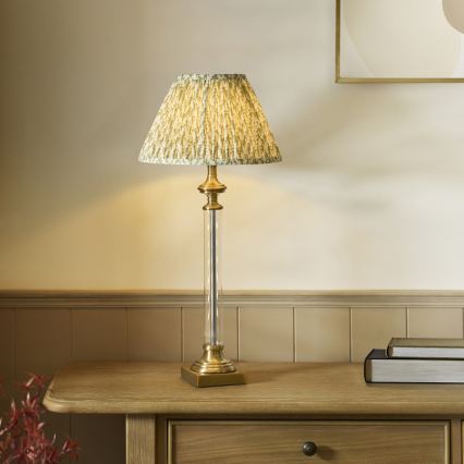 Endon 122515 - Lampă de masă AVEBURY 1xE27/10W/230V alamă/verde