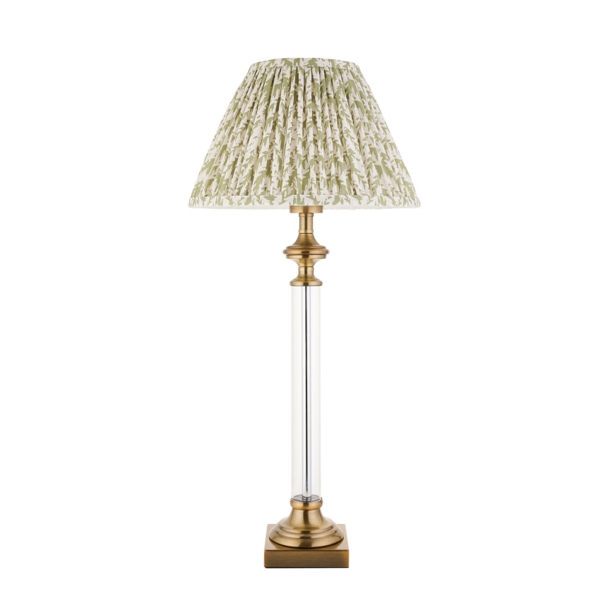 Endon 122515 - Lampă de masă AVEBURY 1xE27/10W/230V alamă/verde