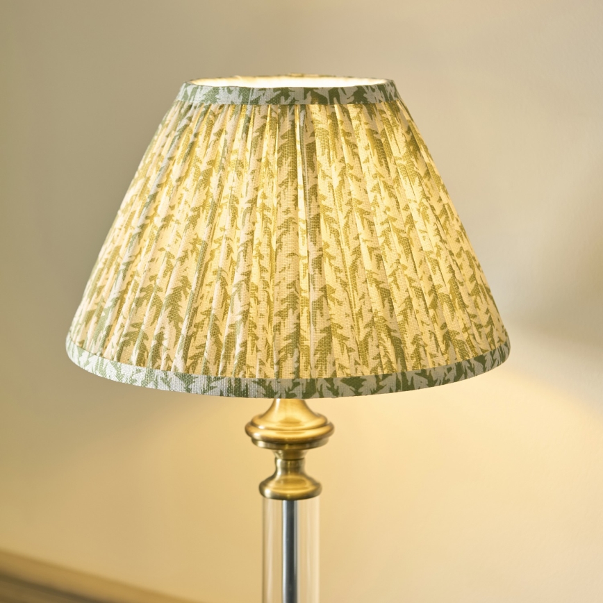 Endon 122515 - Lampă de masă AVEBURY 1xE27/10W/230V alamă/verde