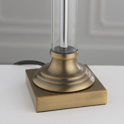 Endon 122515 - Lampă de masă AVEBURY 1xE27/10W/230V alamă/verde