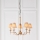 Endon 63627 - Candelabru cu lanț STANFORD 5xE14/40W/230V alamă/bej