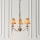 Endon 63628 - Candelabru suspendat cu lanț STANFORD 3xE14/40W/230V alamă/bej
