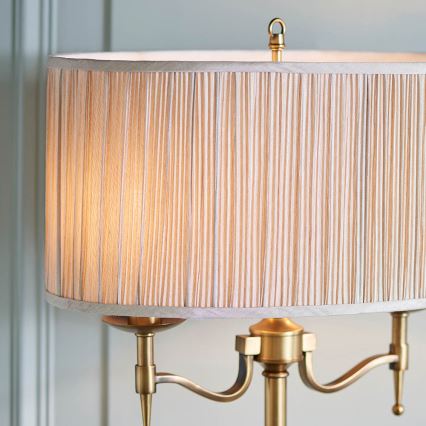 Endon 63648 - Lampă de birou STANFORD 2xE14/40W/230V alamă/bej