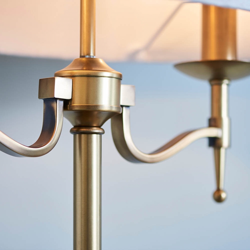 Endon 63648 - Lampă de birou STANFORD 2xE14/40W/230V alamă/bej