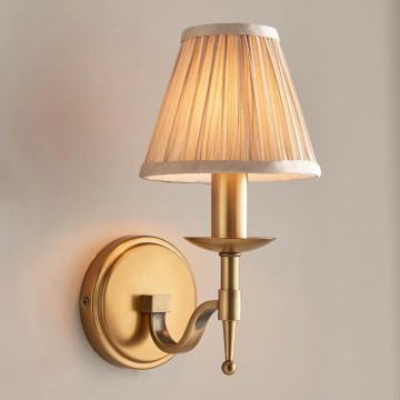 Endon 63653 - Lampă de perete STANFORD 1xE14/40W/230V alamă/bej