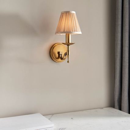 Endon 63653 - Lampă de perete STANFORD 1xE14/40W/230V alamă/bej