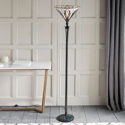 Endon 63933 - Lampă de podea în stil Tiffany ASTORIA, 1xE27/60W/230V, diam. 40 cm