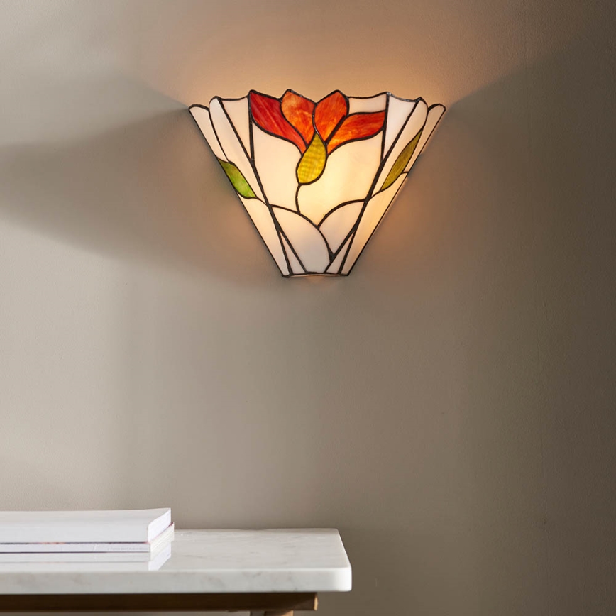 Endon 63964 - Aplica de perete Tiffany BOTANICA 1xE14/40W/230V