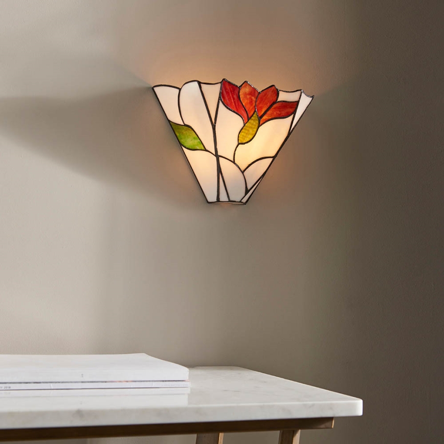Endon 63964 - Aplica de perete Tiffany BOTANICA 1xE14/40W/230V