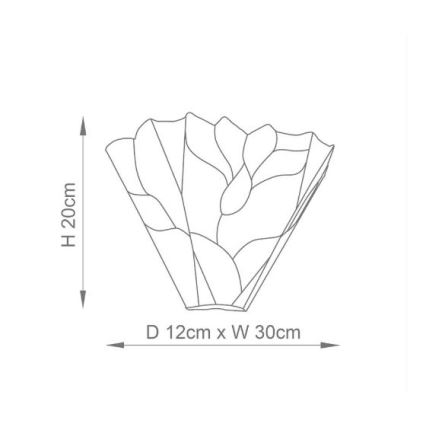 Endon 63964 - Aplica de perete Tiffany BOTANICA 1xE14/40W/230V
