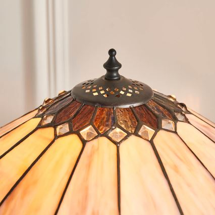Endon 63982 - Lampă de masă Tiffany BROOKLYN 1xE27/60W/230V Ø 40 cm