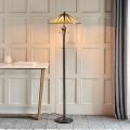 Endon 64041 - Lampadar Tiffany DARK STAR, 2xE27/60W/230V, Ø 49 cm