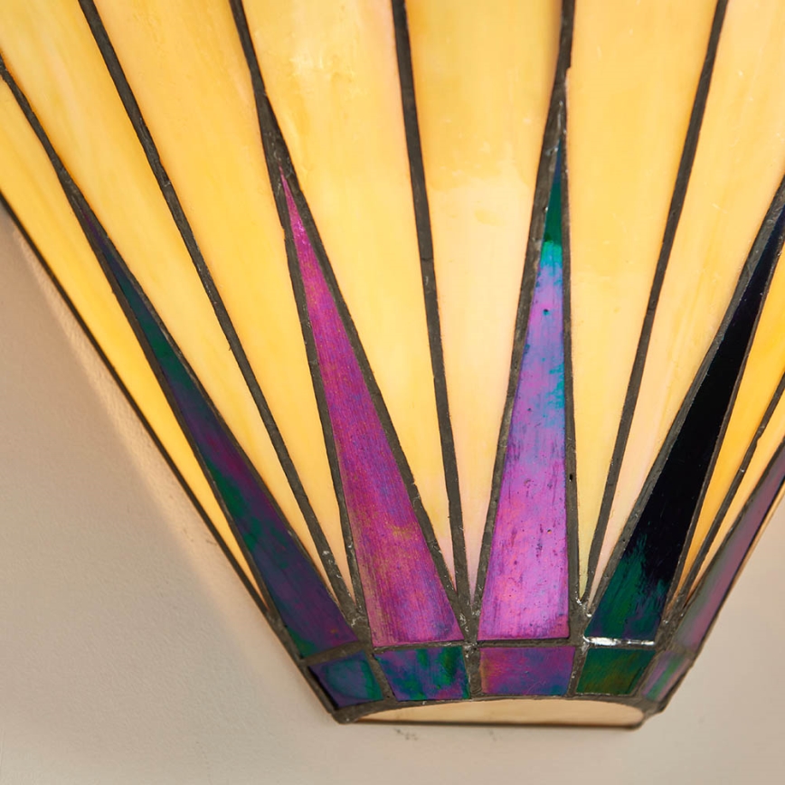 Endon 64046 - Aplică de perete Tiffany DARK STAR, 1xE14/40W/230V