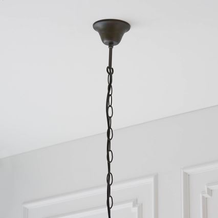 Endon 64082 - Lustru suspendat cu lanț Tiffany DRAGONFLY 3xE27/60W/230V diametru 50 cm
