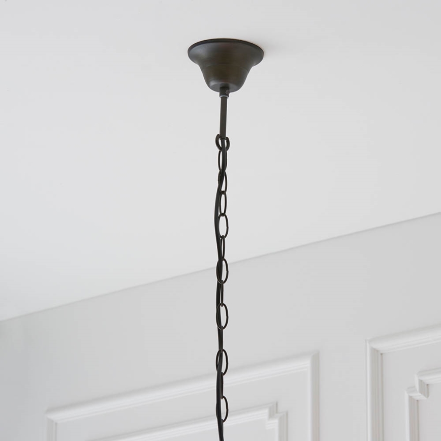 Endon 64082 - Lustru suspendat cu lanț Tiffany DRAGONFLY 3xE27/60W/230V diametru 50 cm