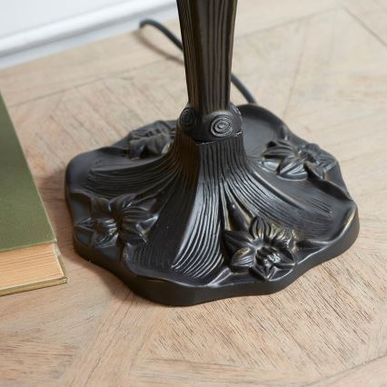 Endon 64085 - Lampă de masă Tiffany DRAGONFLY, 2xE27/60W/230V, diam. 41 cm