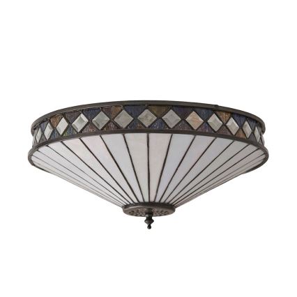 Endon 64145 - Plafonieră Tiffany FARGO, 2xE27/60W/230V, diametru 41,5 cm