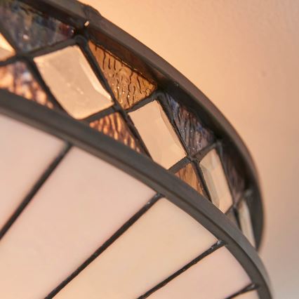 Endon 64145 - Plafonieră Tiffany FARGO, 2xE27/60W/230V, diametru 41,5 cm