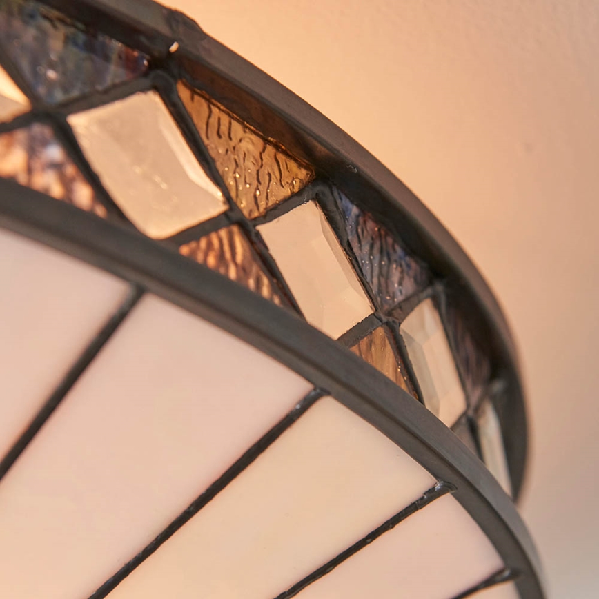 Endon 64145 - Plafonieră Tiffany FARGO, 2xE27/60W/230V, diametru 41,5 cm