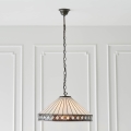 Endon 64147 - Candelabru cu lanț Tiffany FARGO, 1xE27/60W/230V, Ø 50 cm