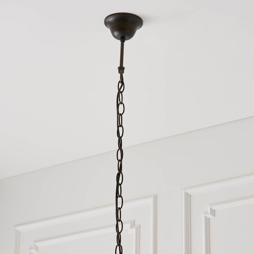 Endon 64176 - Lustră pe lanț Tiffany HUTCHINSON 1xE27/60W/230V Ø 40 cm
