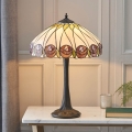 Endon 64177 - Lampă de masă Tiffany HUTCHINSON 1xE27/60W/230V, Ø 40 cm