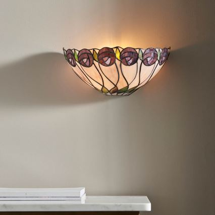 Endon 64178 - Aplică de perete Tiffany HUTCHINSON 1xE14/40W/230V