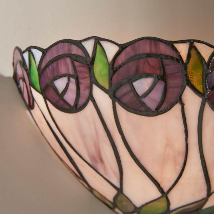 Endon 64178 - Aplică de perete Tiffany HUTCHINSON 1xE14/40W/230V