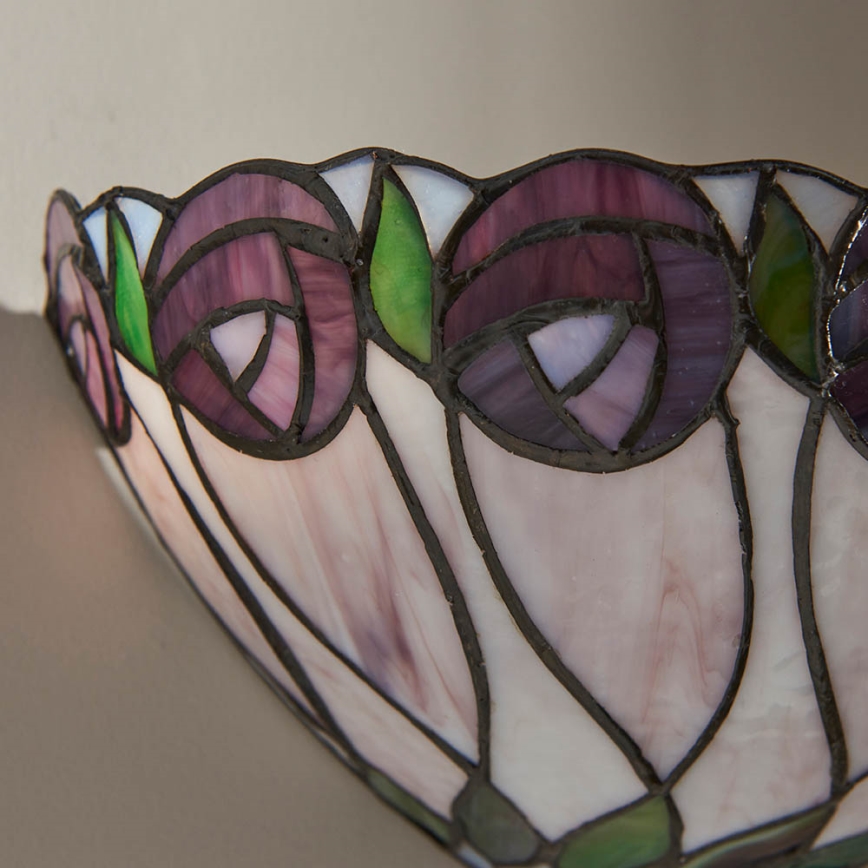 Endon 64178 - Aplică de perete Tiffany HUTCHINSON 1xE14/40W/230V