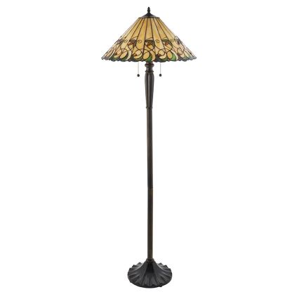 Endon 64192 - Lampadar Tiffany JAMELIA, 2x E27/60W/230V, Ø 50 cm
