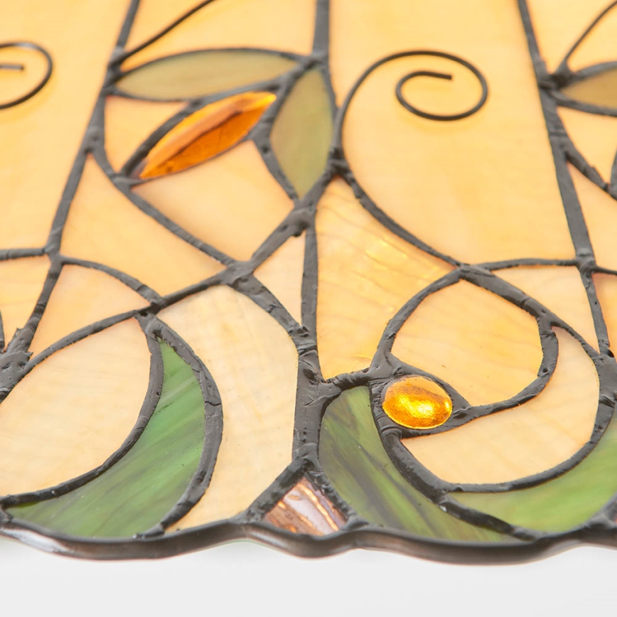 Endon 64194 - Lustru Tiffany JAMELIA pe lanț, 3x E27/60W/230V, diametru 50 cm