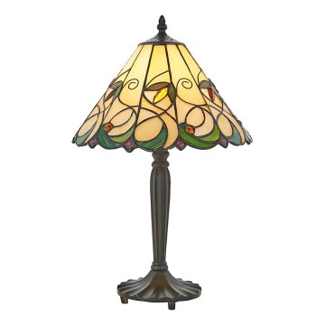 Endon 64195 - Lampă de masă Tiffany JAMELIA 1xE27/60W/230V, Ø 31 cm