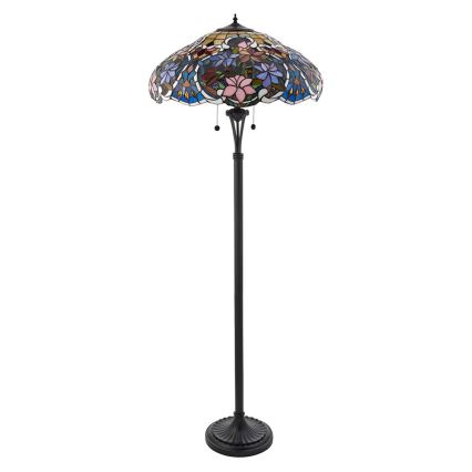 Endon 64323 - Lampă de podea Tiffany SULLIVAN, 2xE27/60W/230V, Ø 56 cm