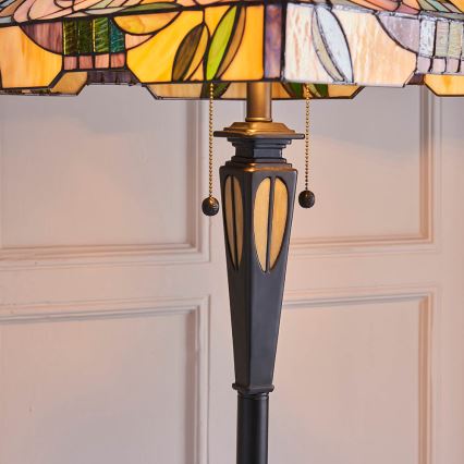 Endon 64383 - Lampă de podea Tiffany WILLIOW 2x E27/60W/230V, Ø 42,5 cm