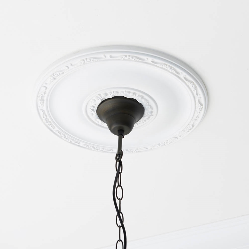 Endon 64385 - Candelabru pe lanț Tiffany WILLOW 1xE27/60W/230V Ø 35 cm