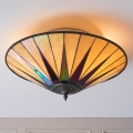 Endon 70240 - Plafonieră Tiffany DARK STAR, 2 x E27, 40 W, 230 V, Ø 49 cm