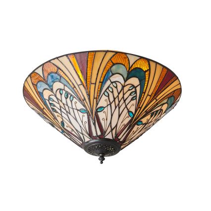 Endon 70241 - Plafonieră Tiffany HECTOR 2xE27/60W/230V Ø 40 cm