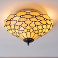 Endon 70242 - Plafonieră Tiffany PEARL 2xE27/60W/230V Ø 37 cm