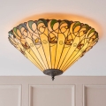 Endon 70706 - Plafonieră Tiffany JAMELIA, 2xE27/60W/230V, Ø 50 cm