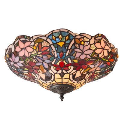 Endon 70709 - Plafonieră Tiffany SULLIVAN 2xE27/60W/230V Ø 40 cm