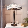 Endon 70935 - Lampă de masă Tiffany FARGO 2xE27/60W/230V, Ø 41,5 cm