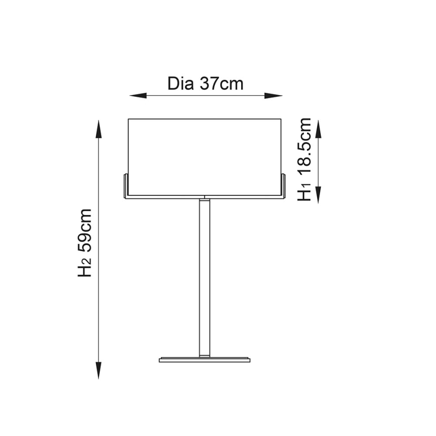 Endon 72631 - Lampă de masă HAYFIELD 1xE27/40W/230V bronz/gri
